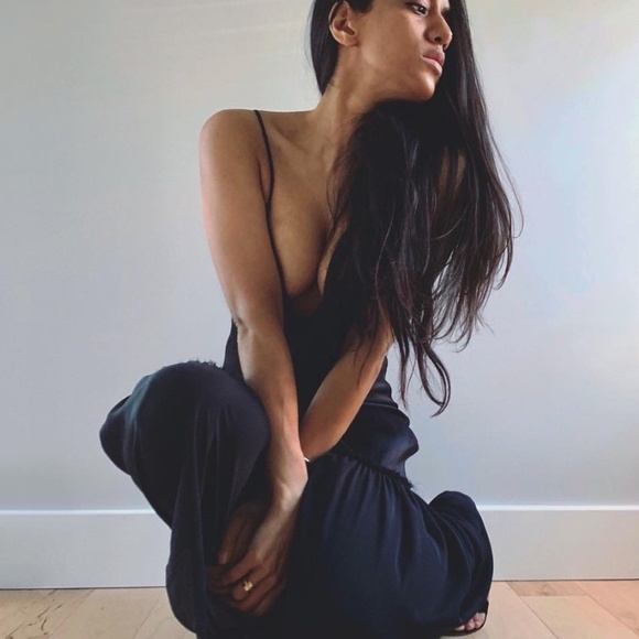 MAKE OFFER - NEW FRAME Satin Lounge Dress - Picture 6 of 8